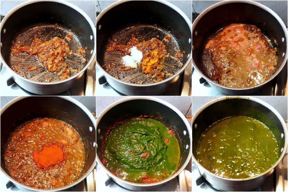 How to make Palak Paneer 2