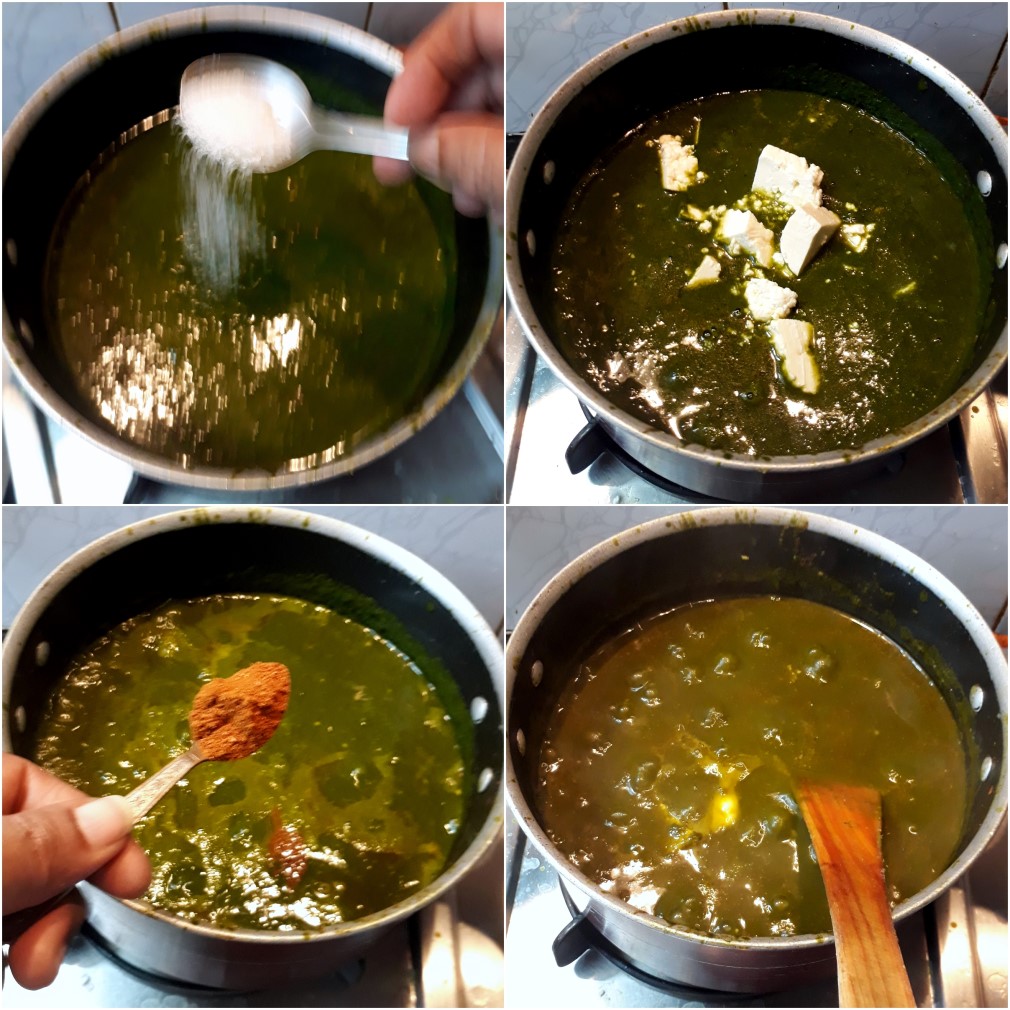 How to make Palak Paneer 3