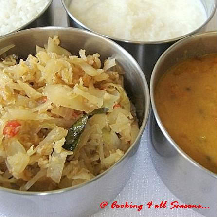 Cabbage Dry Curry