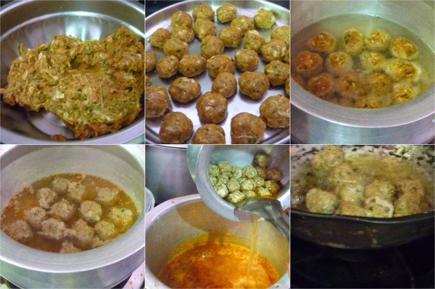 Making Fried Keema Balls 2