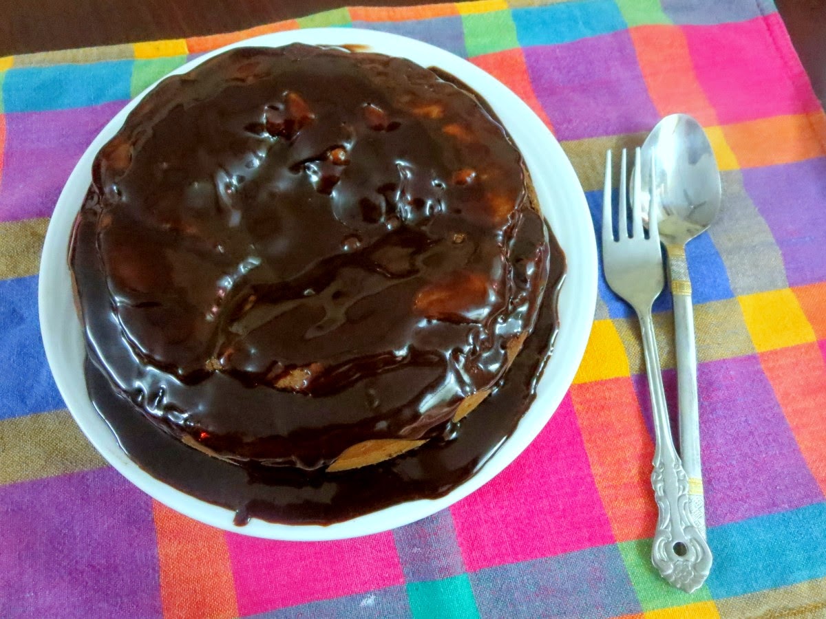 Easy one bowl eggless chocolate cake - FLOURS & FROSTINGS