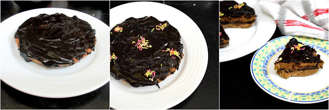 No Bake Truffle Biscuit Cake Making 5