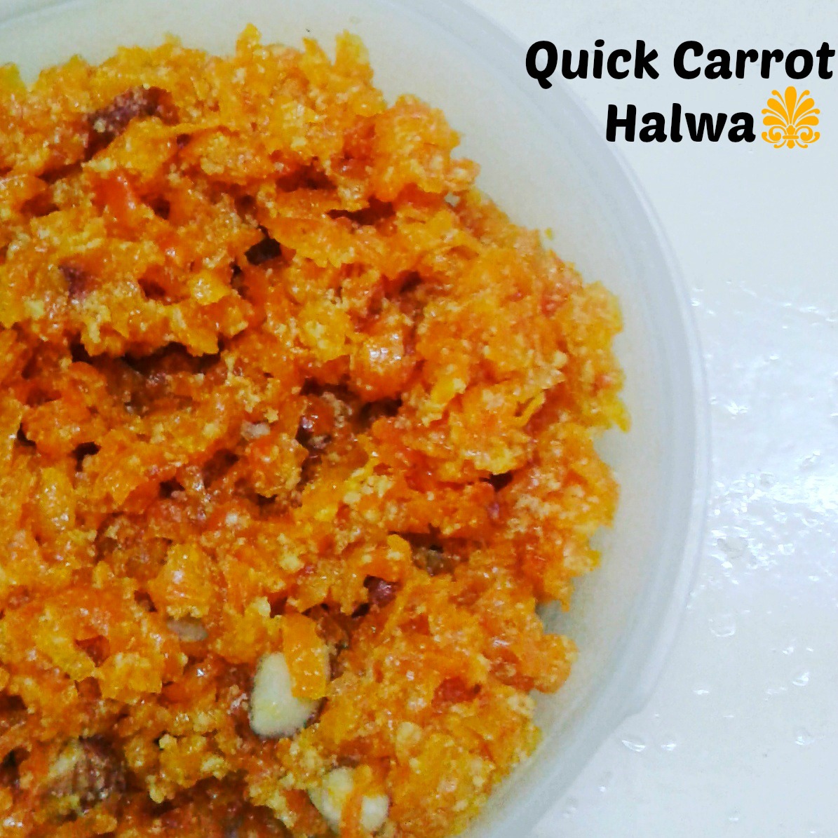 Quick Carrot Halwa