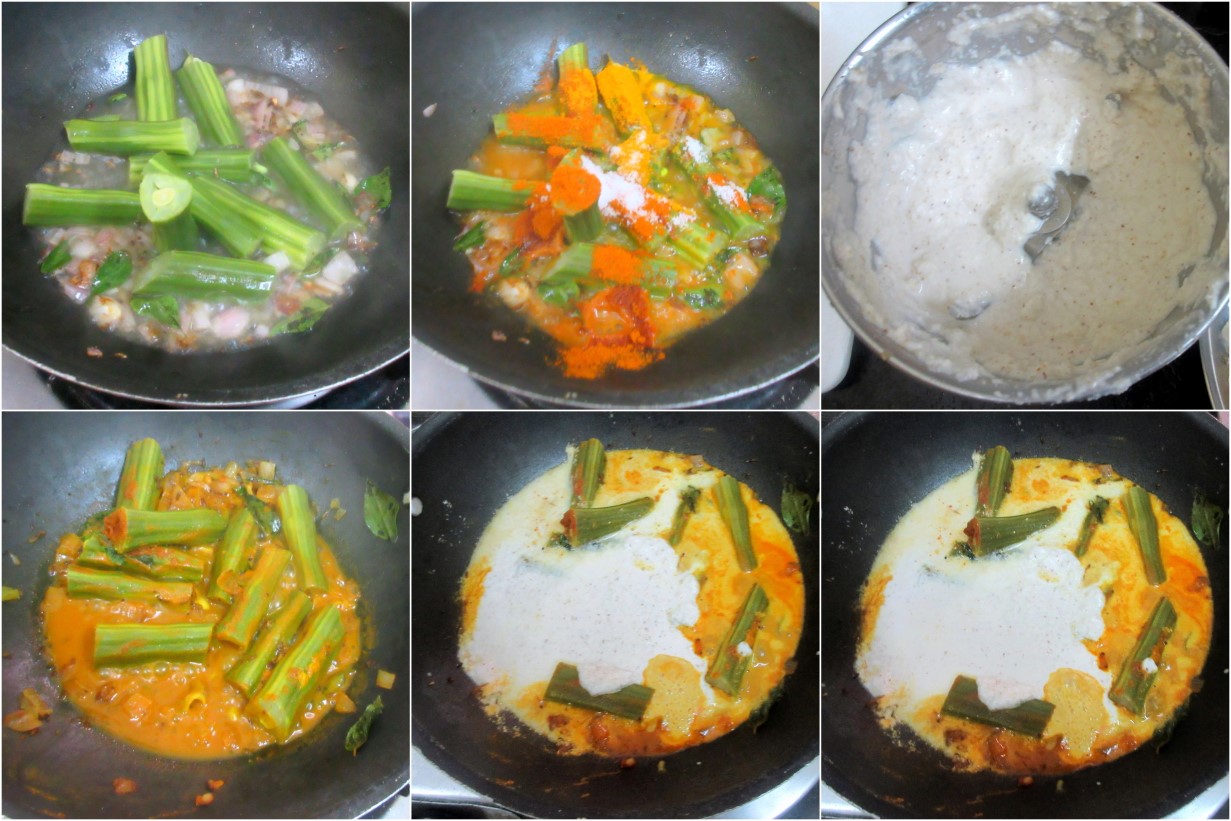 munakkaya-jeedipappu-masala-kura-making