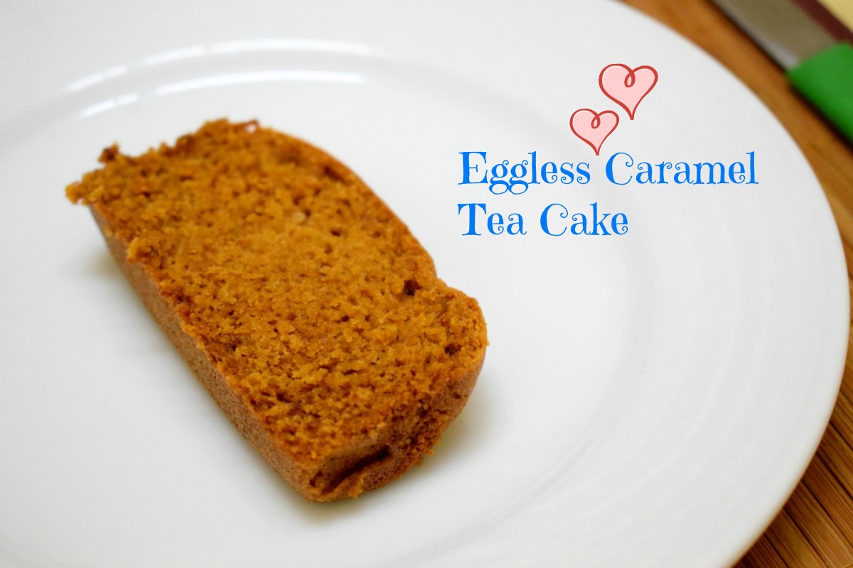 Eggless Caramel Tea Cake 1