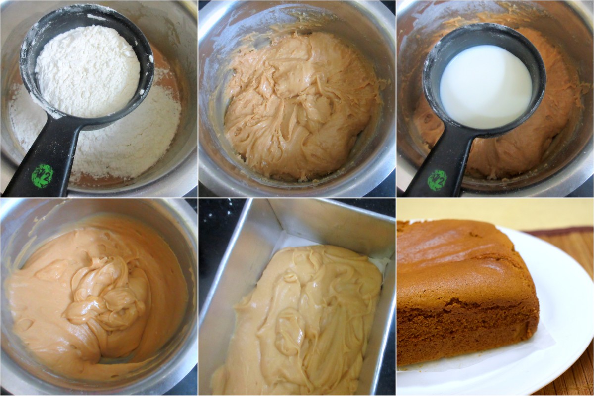 Eggless Caramel Tea Cake Making 3