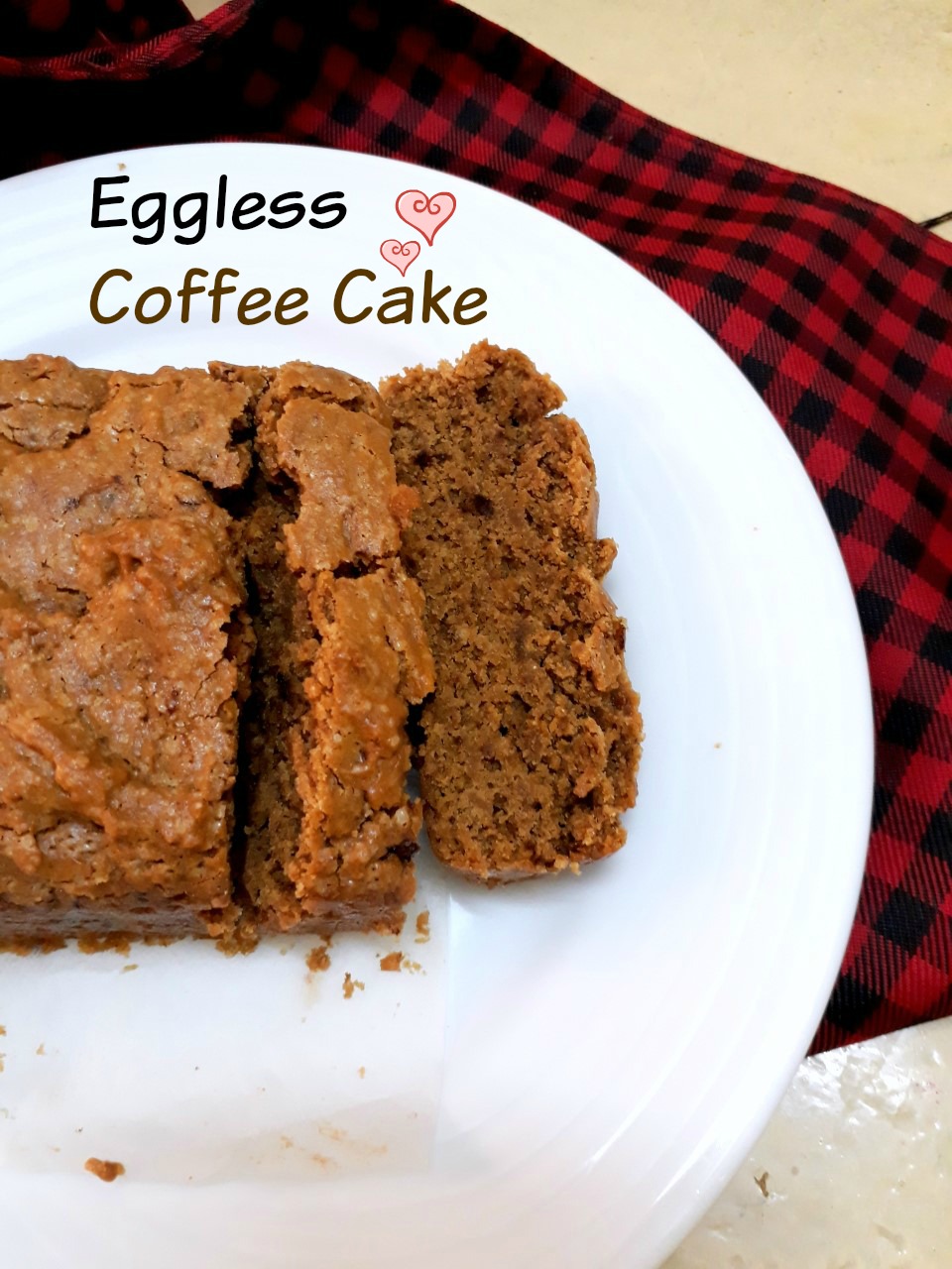 Eggless Coffee Cake