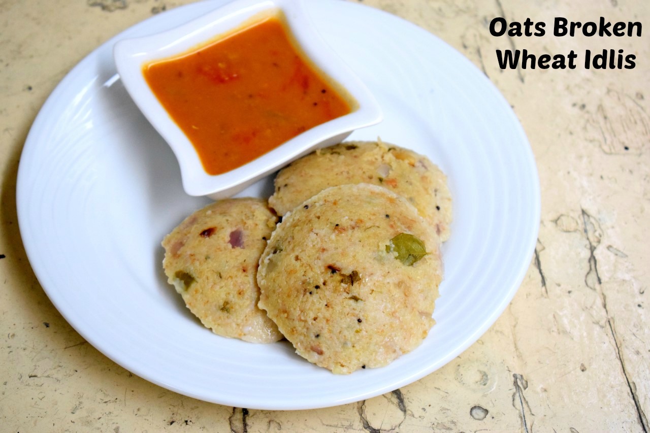 Oats Broken Wheat Idlis