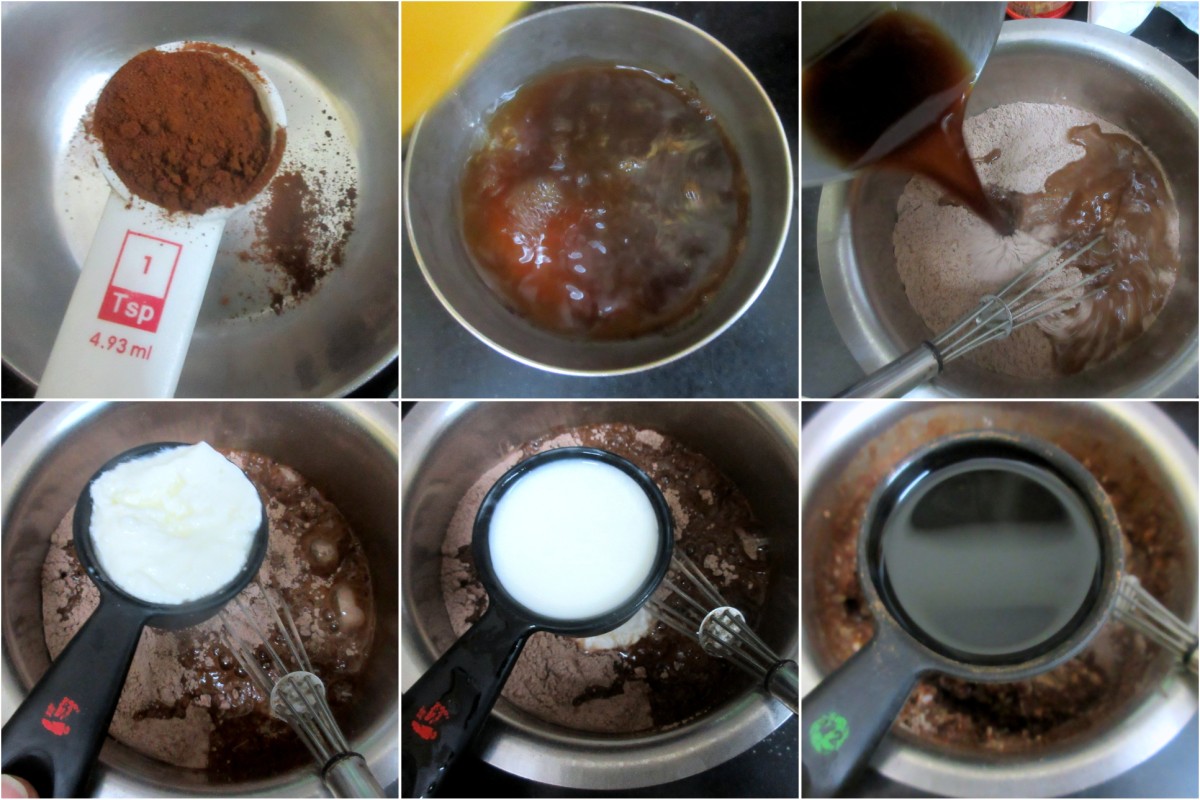 Eggless Oreo Chocolate Cake Making 2