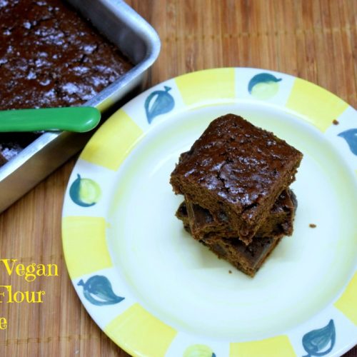 Eggless Vegan Wheat Flour Brownie