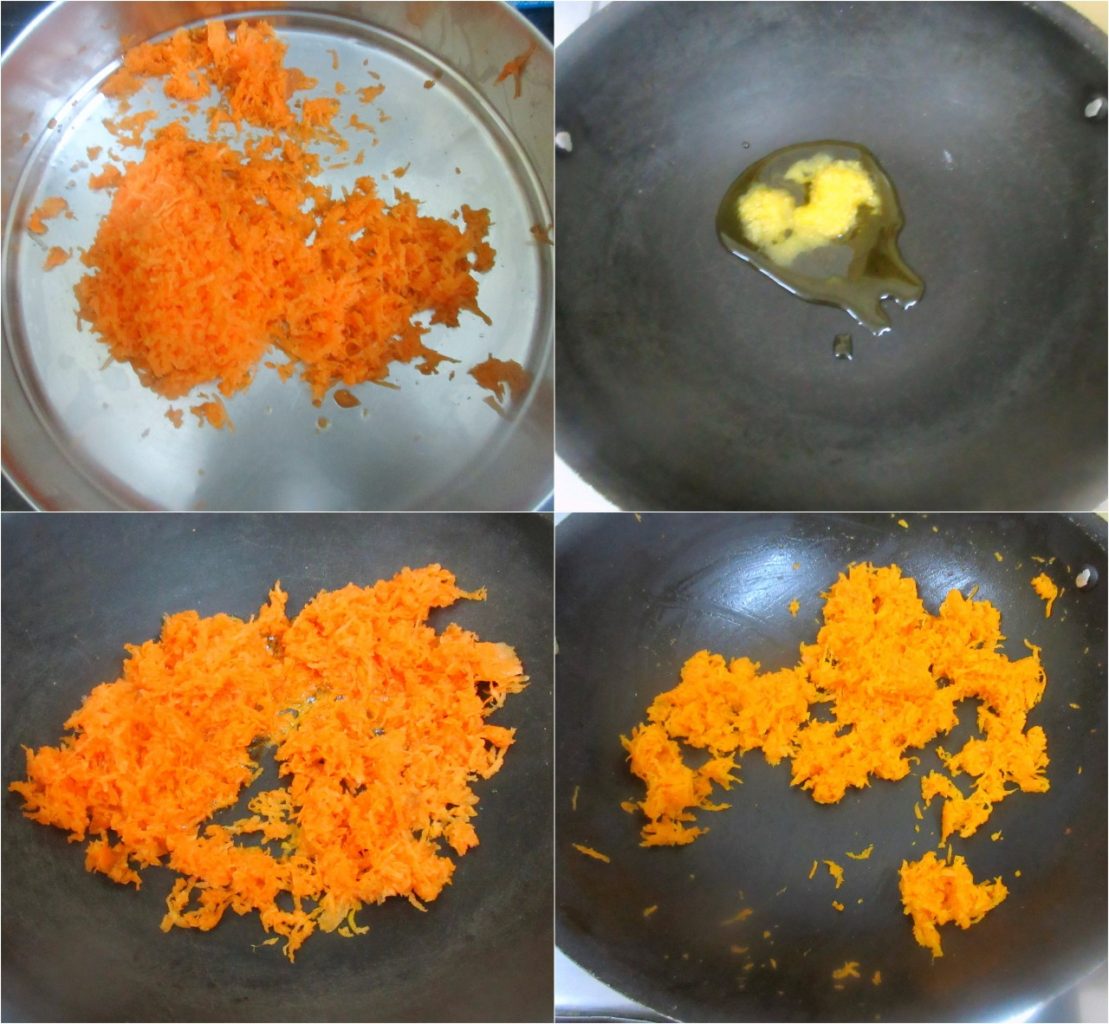How to make Carrot Burfi 1