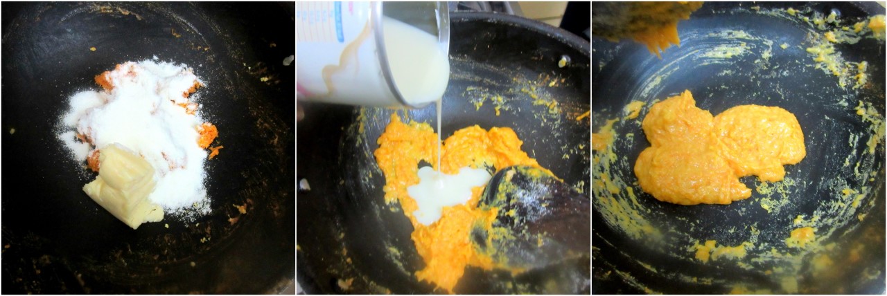 How to make Carrot Burfi 2