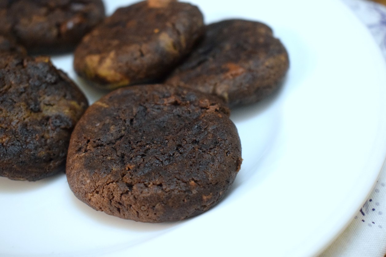 Dark Chocolate Chocolate Chunk Chocolate Chip Cookies 1