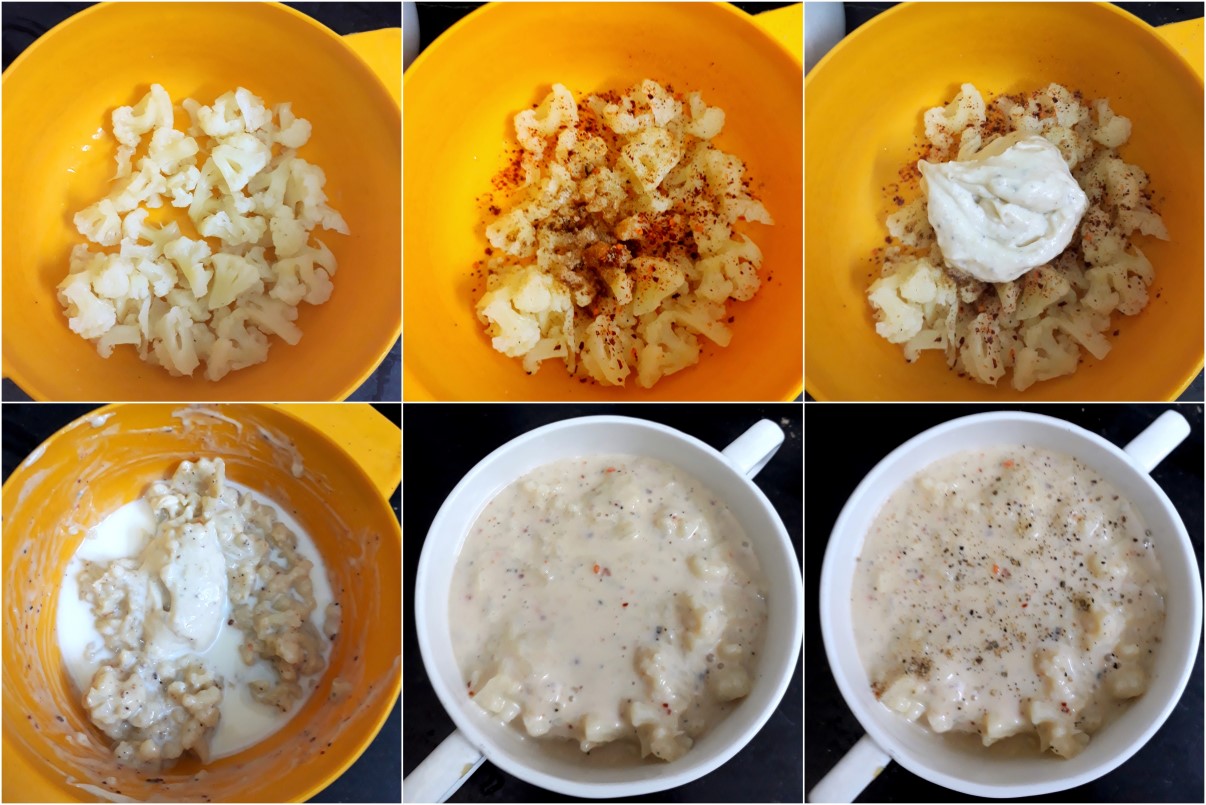 How to make Cauliflower Au Gratin 1