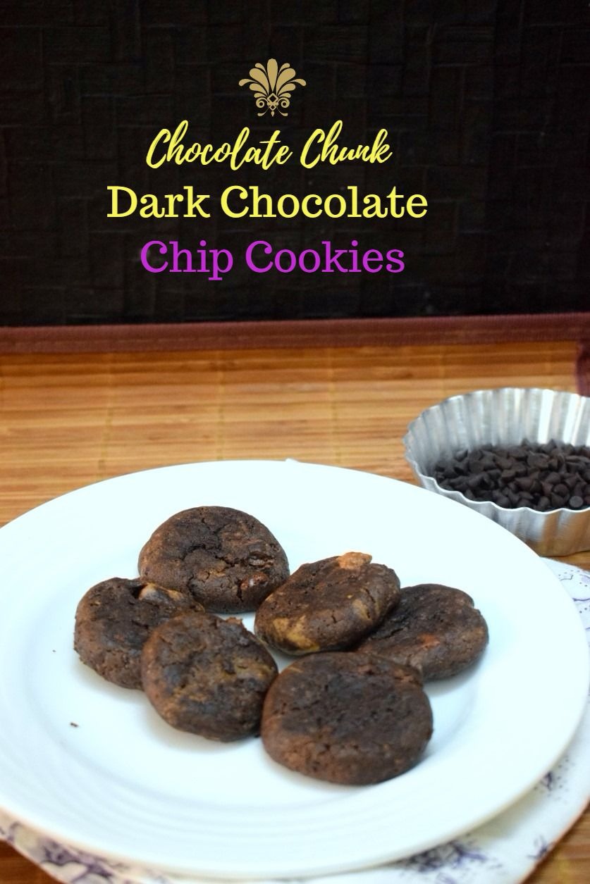 How to make Chocolate Chunk Dark Chocolate Chip Cookies How to make Chocolate Chunk Dark Chocolate Chip Cookies