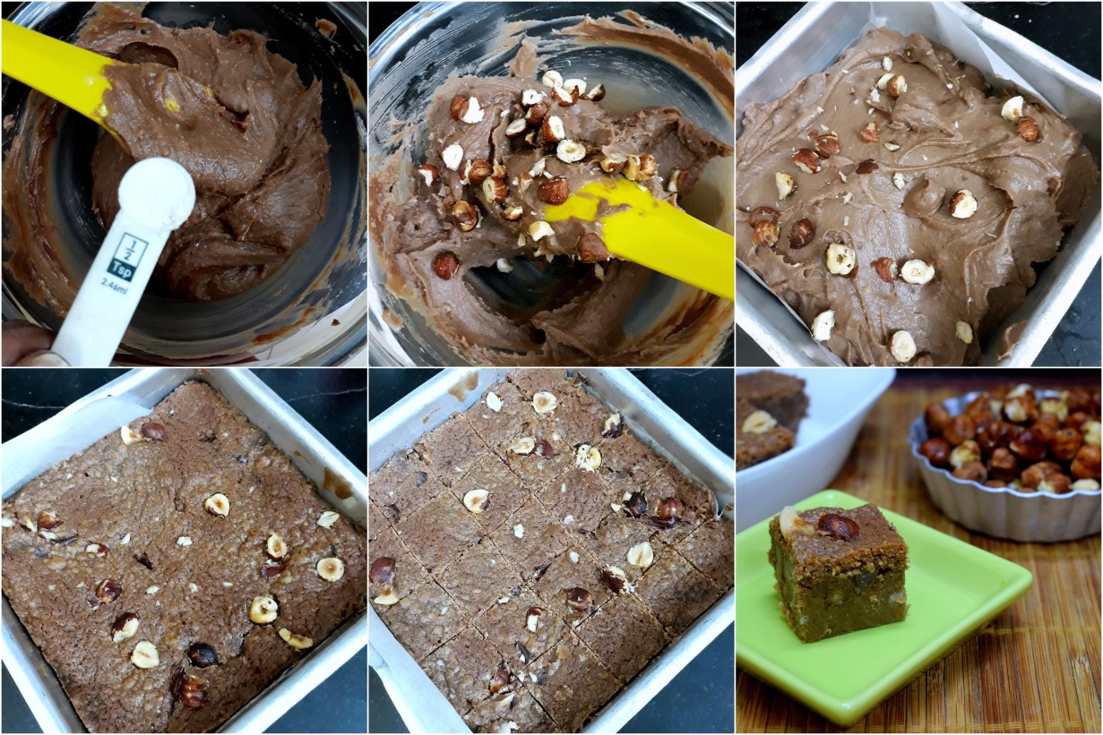 How to make Milk Chocolate Brownie with Hazelnut 3 How to make Milk Chocolate Brownie with Hazelnut 3