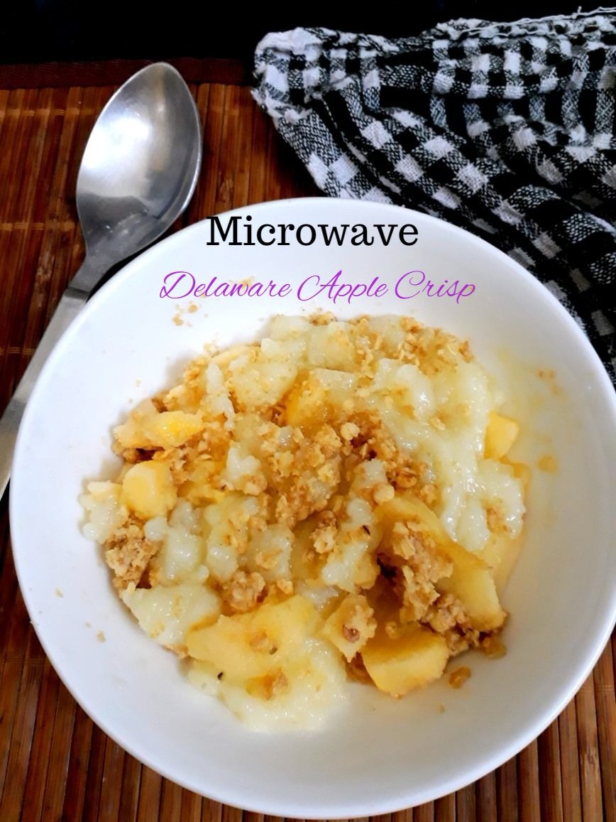 Microwave Delaware Apple Crisp