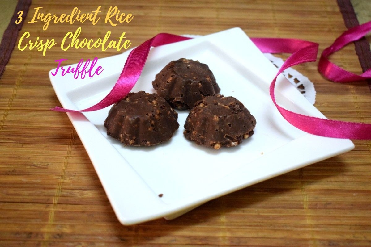 3 Ingredient Rice Crisp Chocolate Truffle