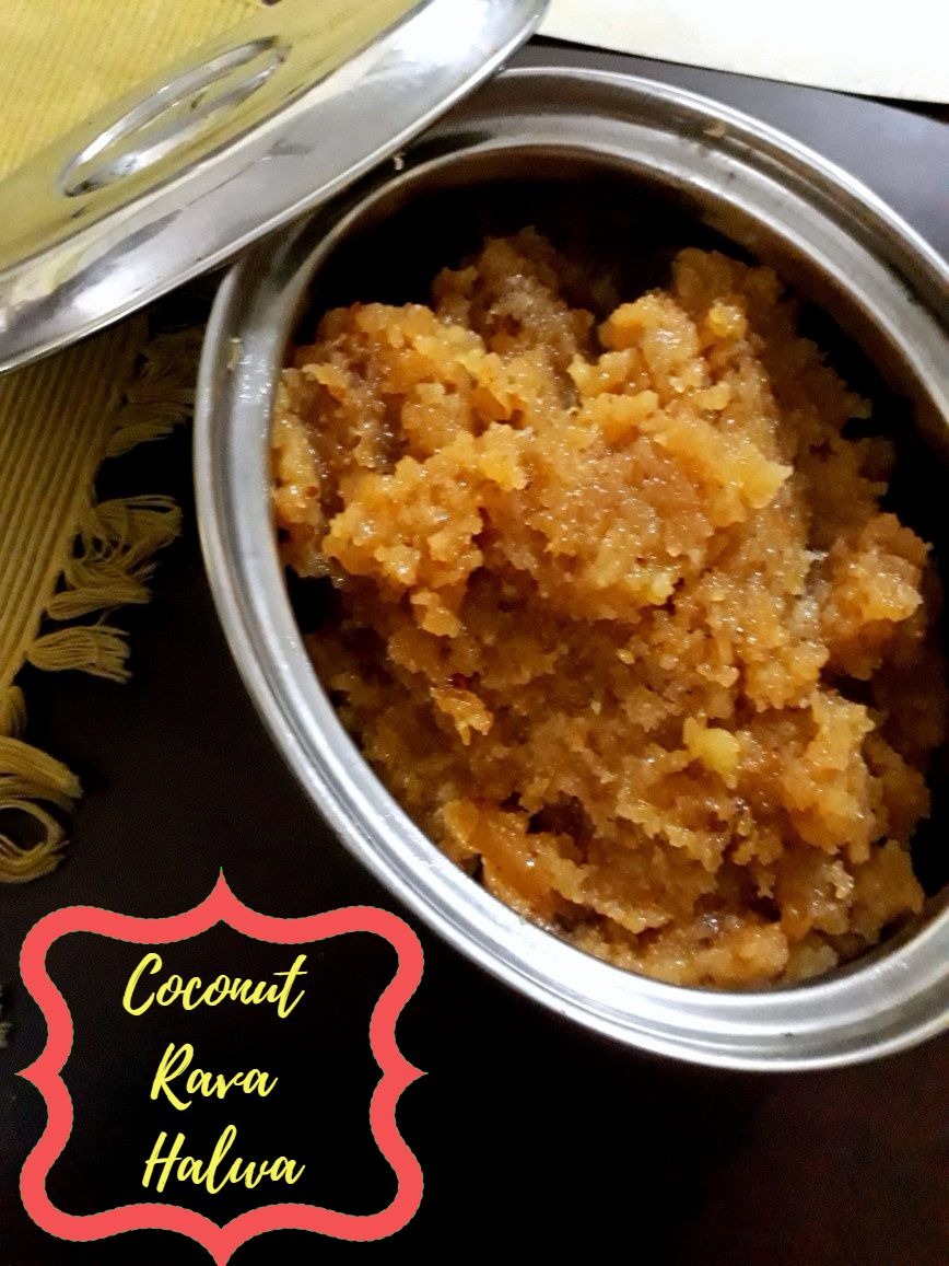 How to make Coconut Rava Halwa
