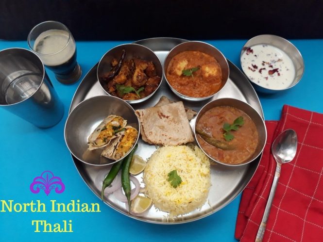 North Indian Thali 3 North Indian Lunch Menu Indian Menu Ideas