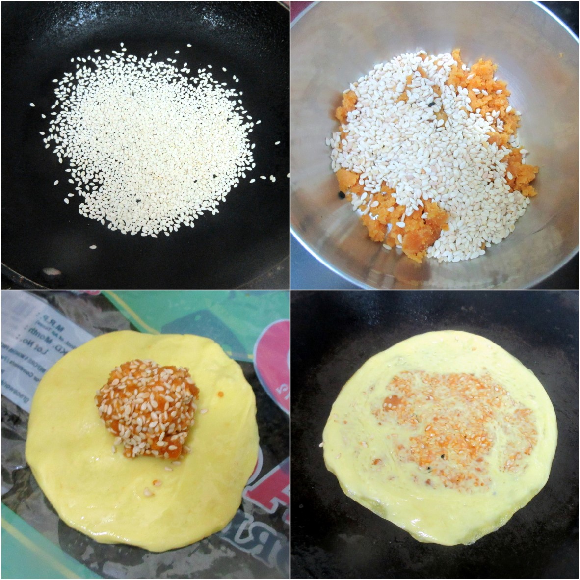 How to make Gur Aur Til ki Roti 1