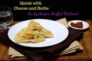 Qutab with Cheese and Herbs