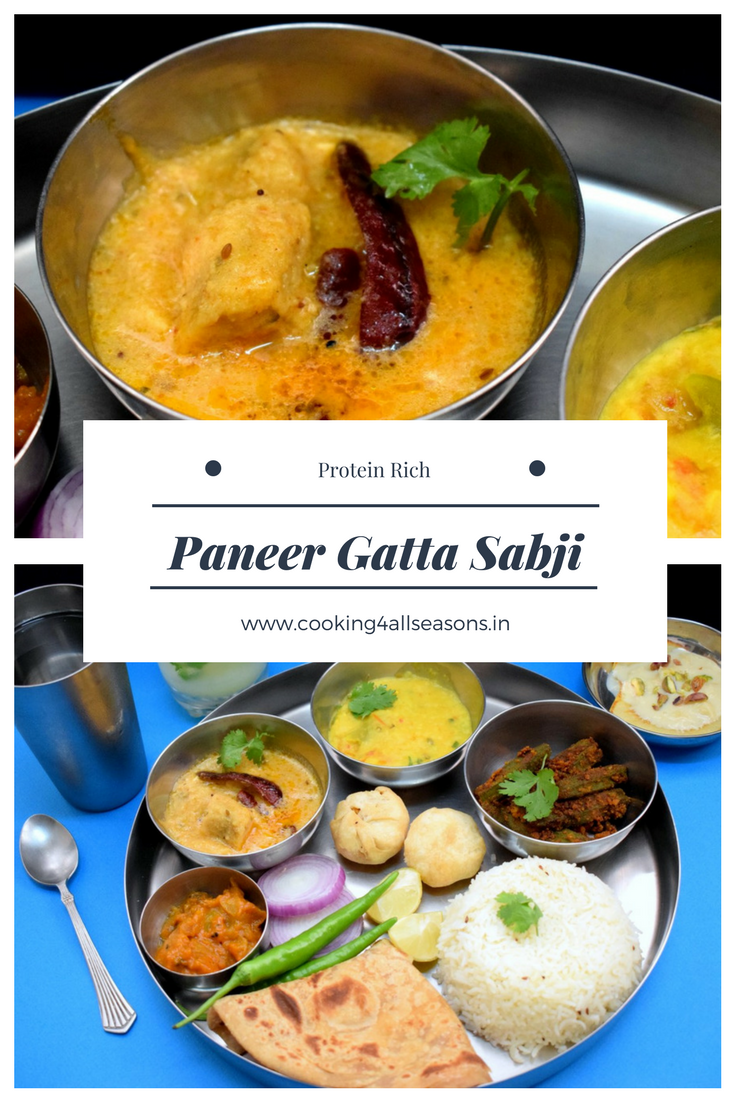 How to make Paneer Gatta Sabji