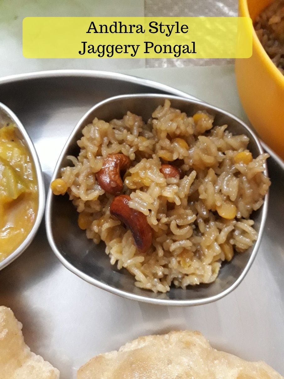Andhra Style Jaggery Pongal