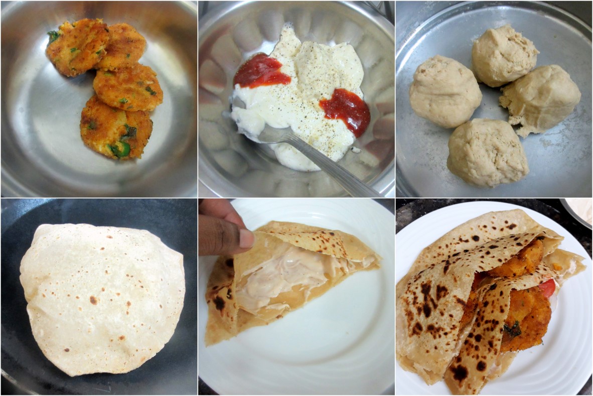 How to make Aloo Poha Tikki Pockets 3