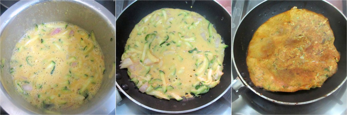 How to make Zucchini Dosa 2