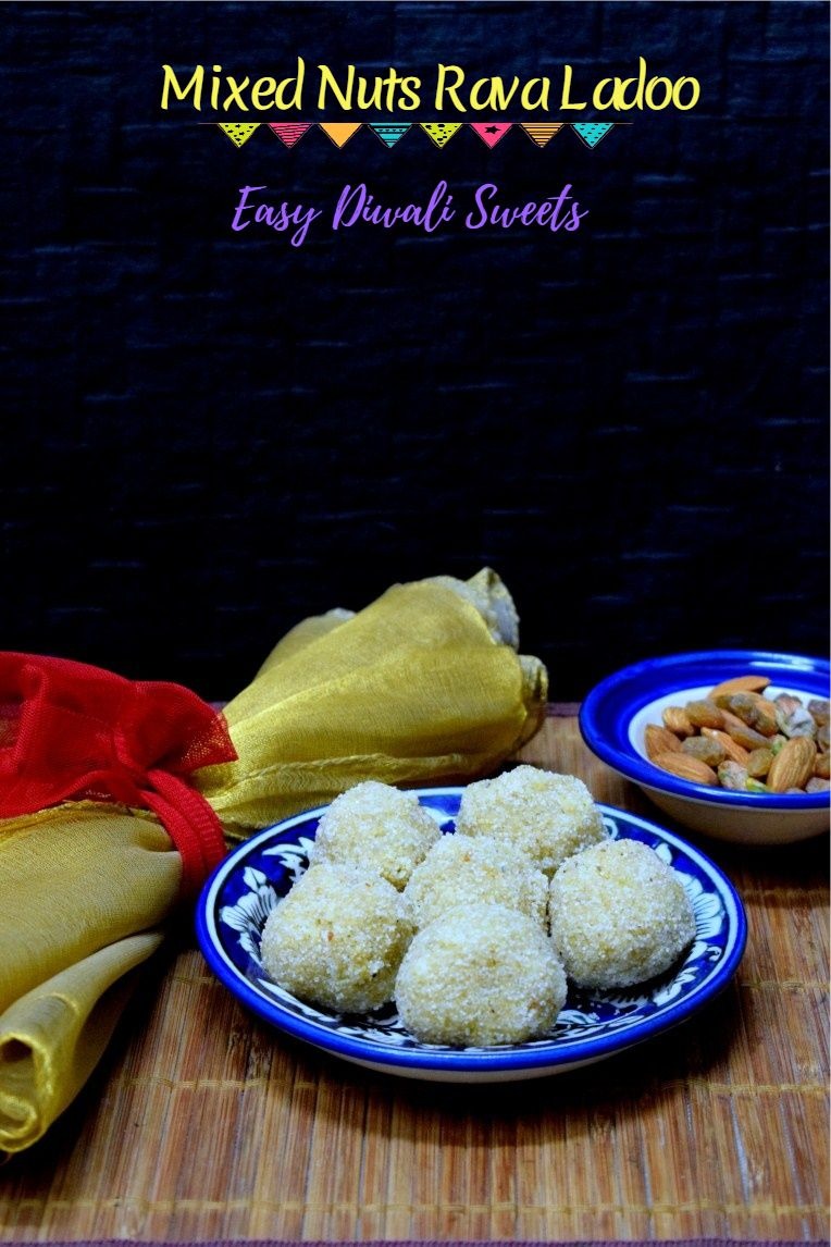 How to make Mixed Nuts Rava Ladoo