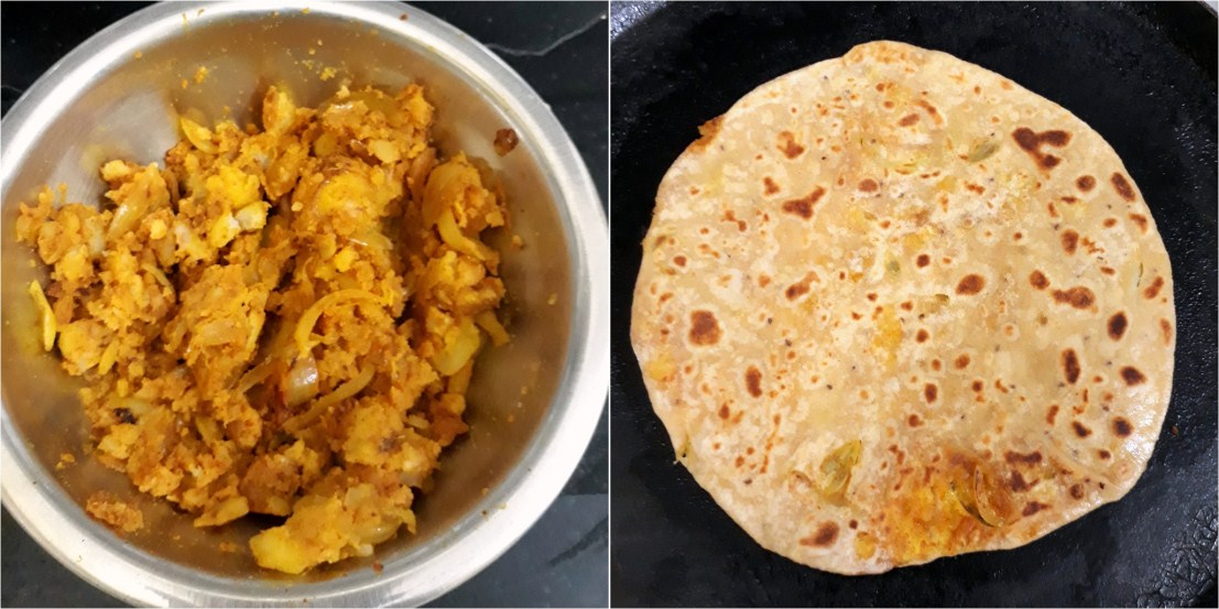 Masala Aloo Paratha Making Masala Aloo Paratha Making