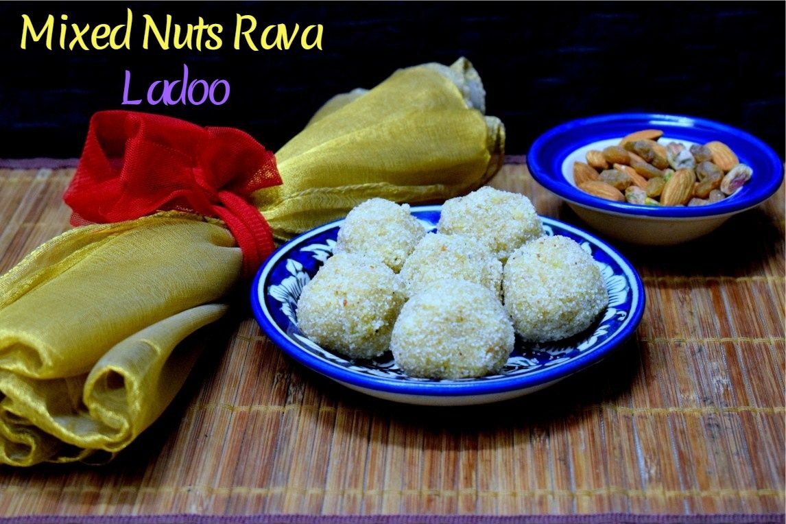 Mixed Nuts Rava Ladoo