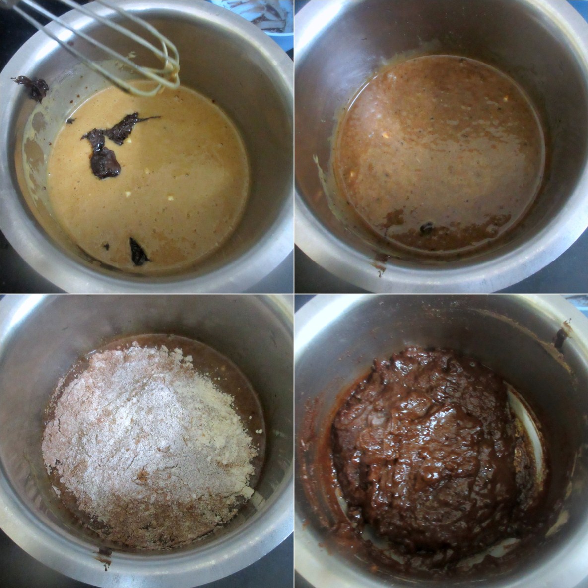 Eggless Wholewheat Ragi Triple Chocolate Cake 2 Eggless Wholewheat Ragi Triple Chocolate Cake 2