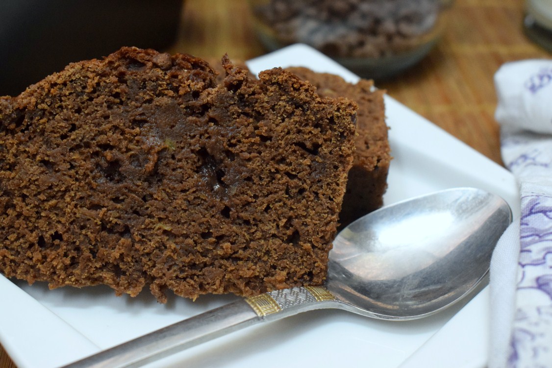 Eggless Double Chocolate Banana Loaf Cake Eggless Double Chocolate Banana Loaf Cake