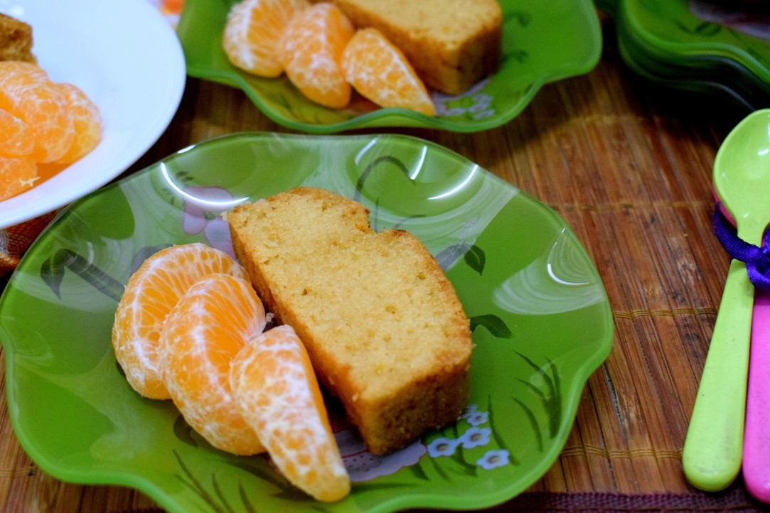 Eggless Orange Loaf Cake