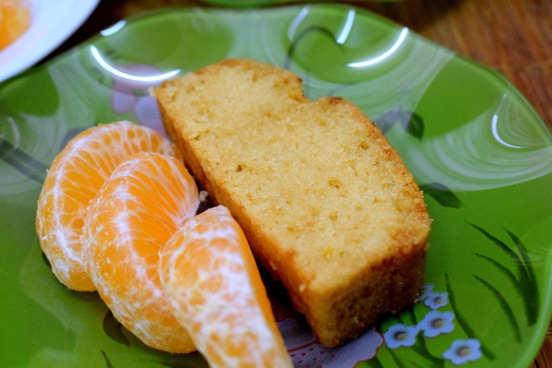 Eggless Vegan Mandarin Orange Cake