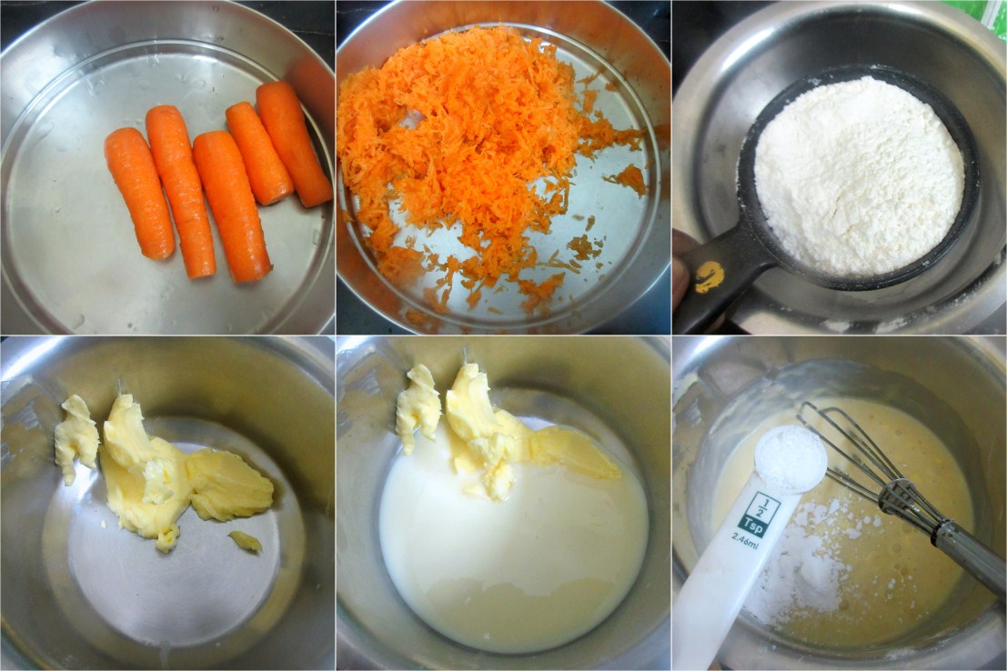 How to make Eggless Carrot Loaf Cake 1