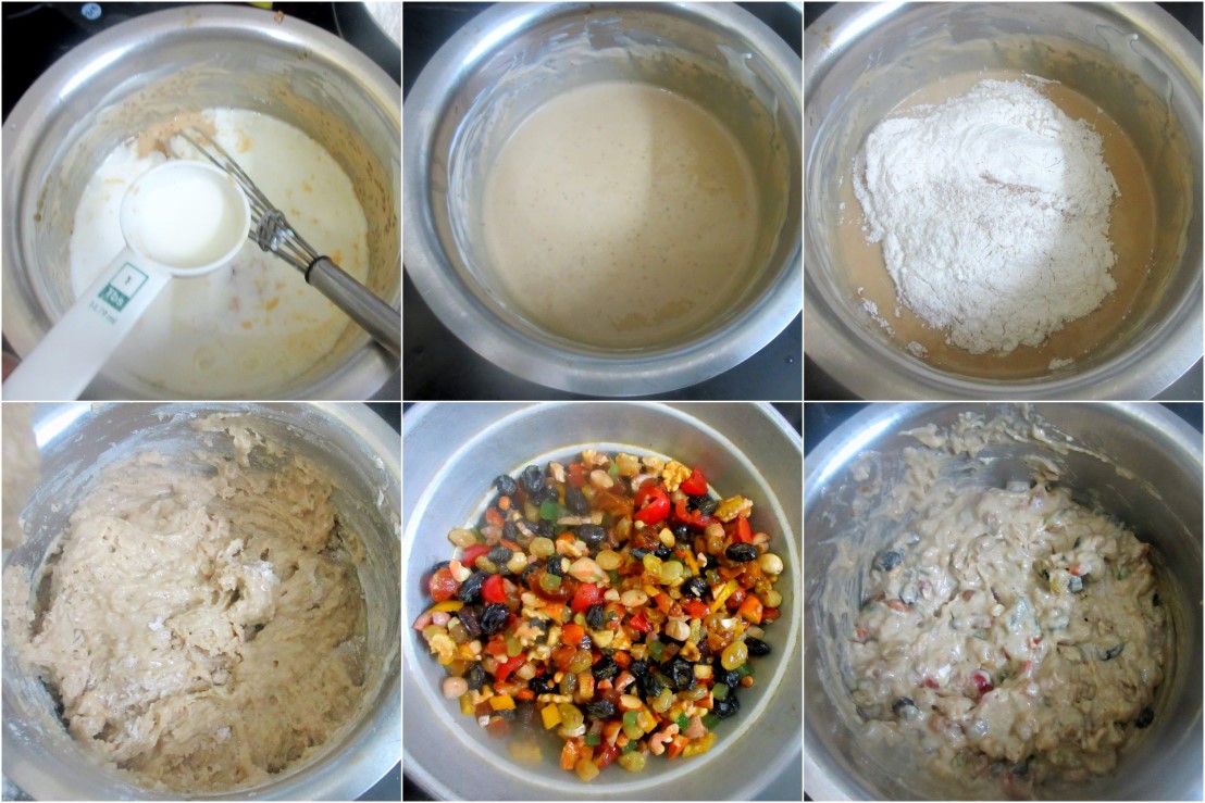 How to make Eggless Christmas Fruit Cake 3