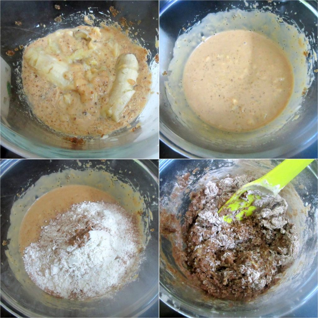 How to make Eggless Double Chocolate Banana Bread 2