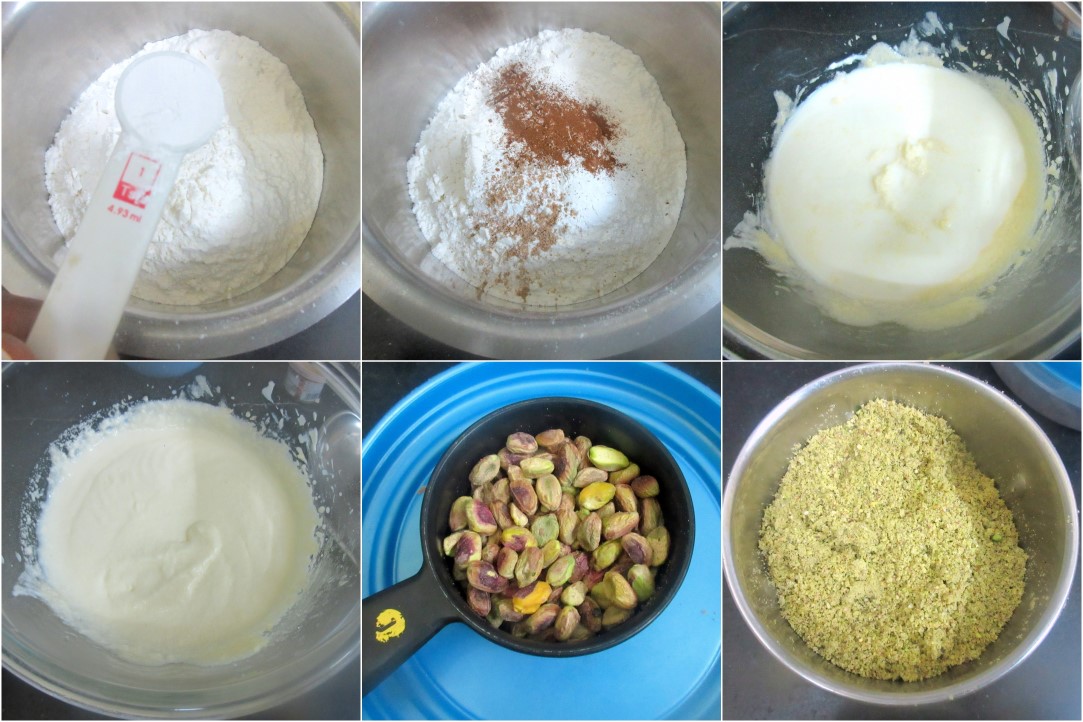 How to make Eggless Pistachio Pound Cake 2