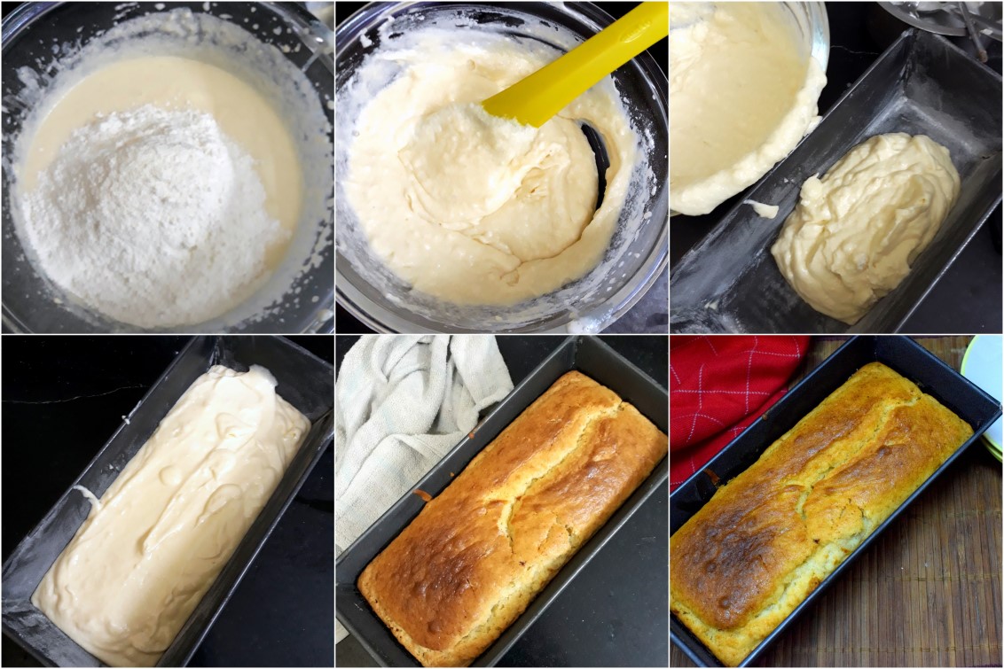 How to make Eggless Vanilla Pound Cake 3