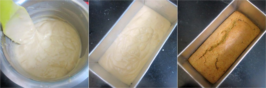 Baking the Vegan Orange cake