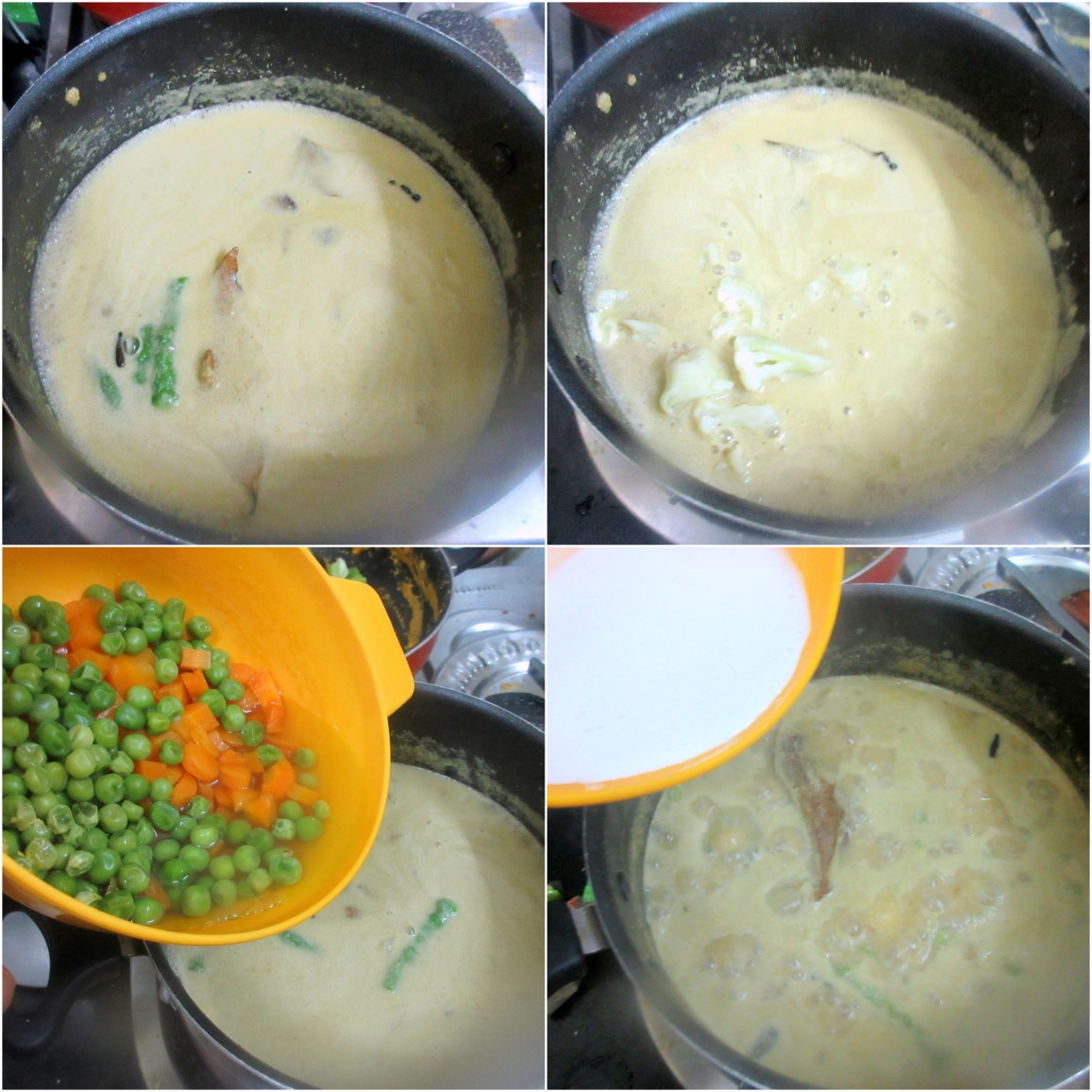 How to make Vegetable White Kurma 3
