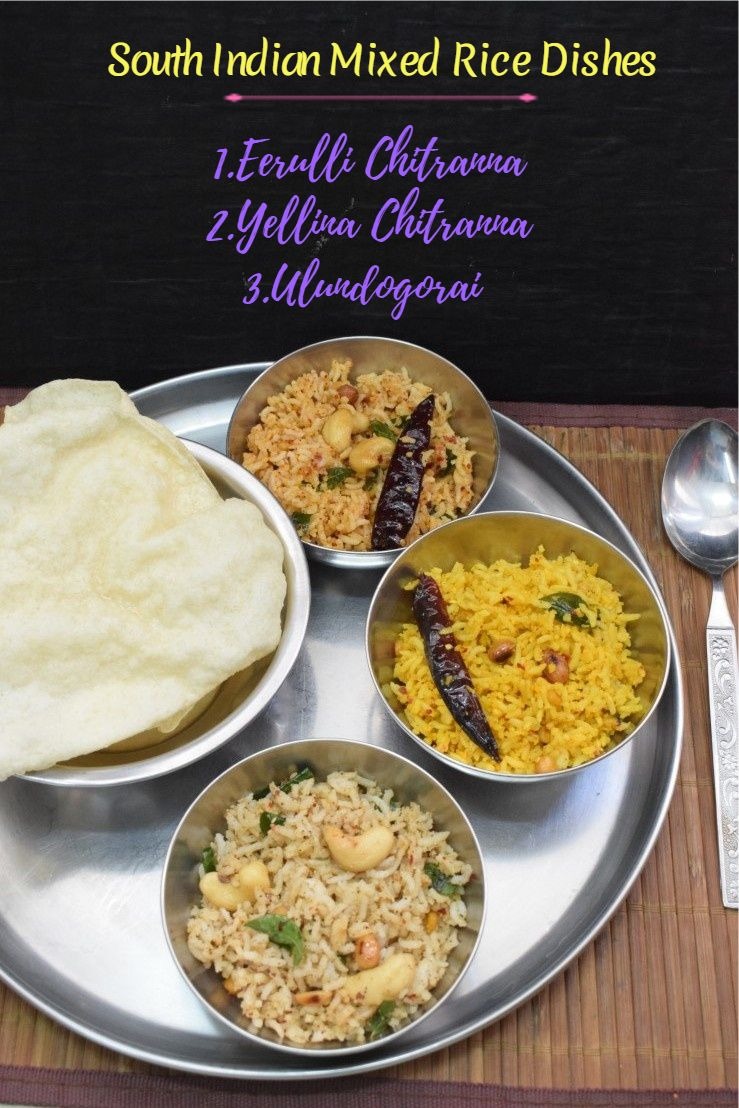 South Indian Mixed Rice Dishes