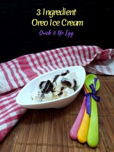 3 Ingredient Oreo Ice Cream
