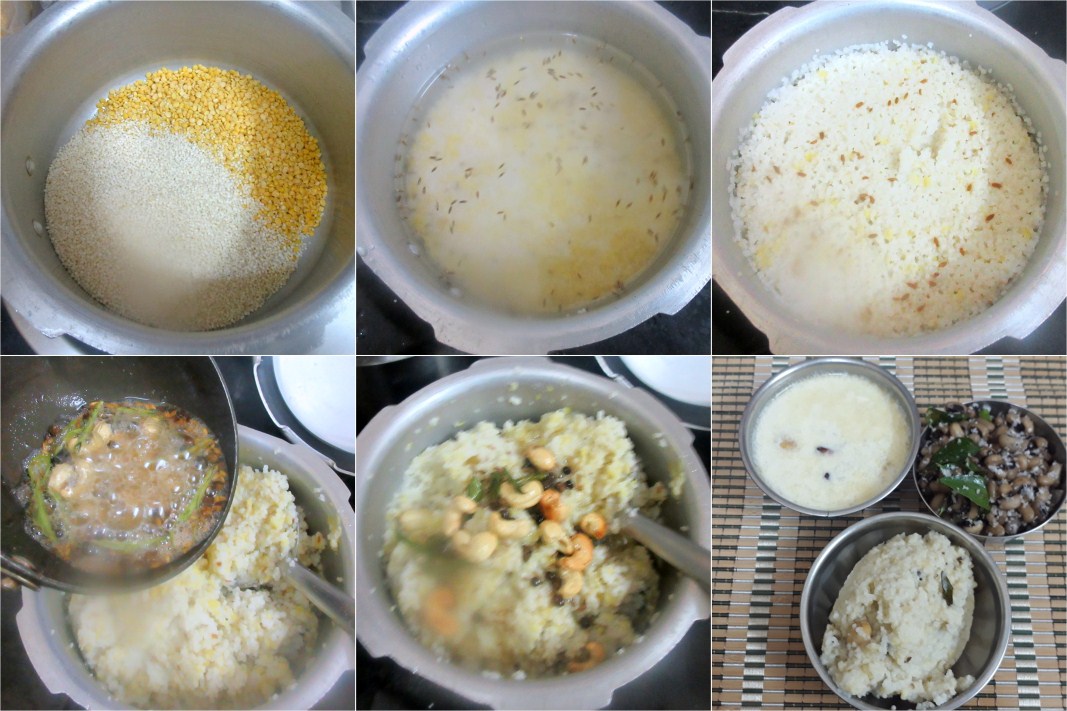 How to make Samai Ven Pongal 1
