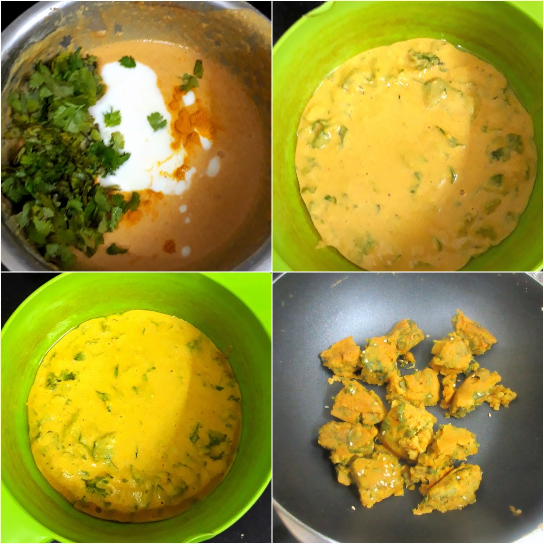 Microwave Kothimbir Vadi 2 Microwave Kothimbir Vadi 2