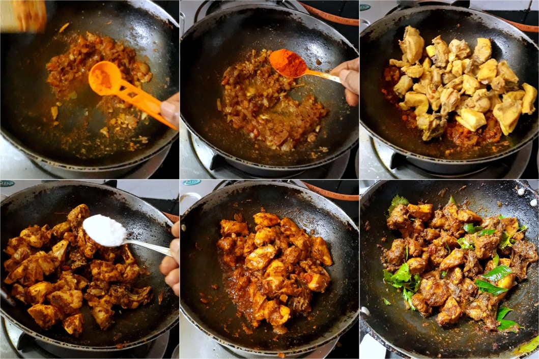 How to make Chicken Vepudu 1 How to make Chicken Vepudu 2