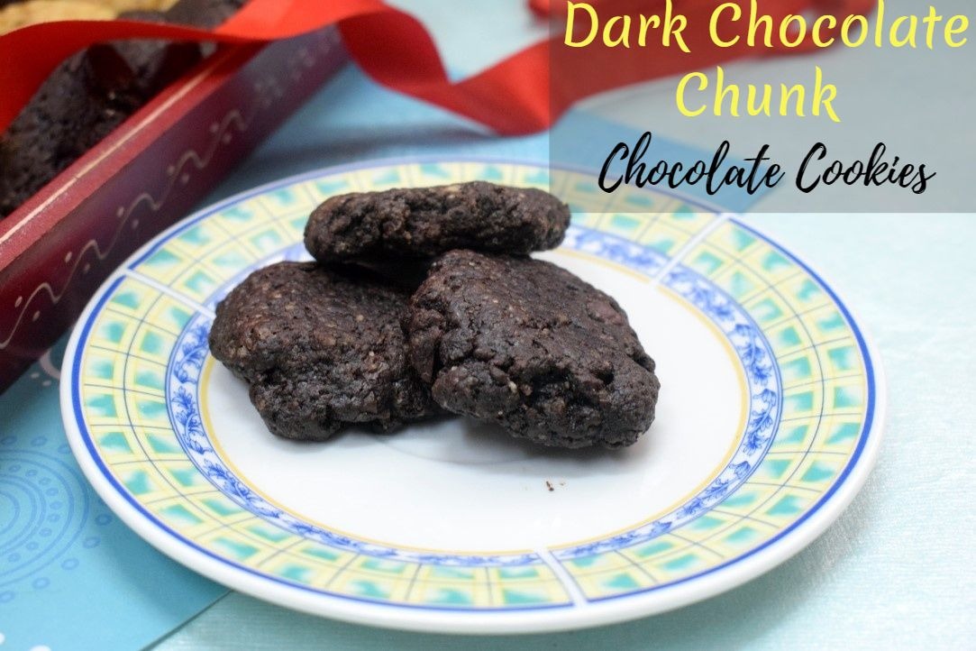 Dark Chocolate Chunk Chocolate Cookies